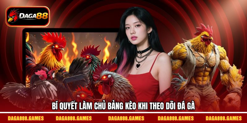Bí quyết làm chủ bảng kèo khi theo dõi đá gà