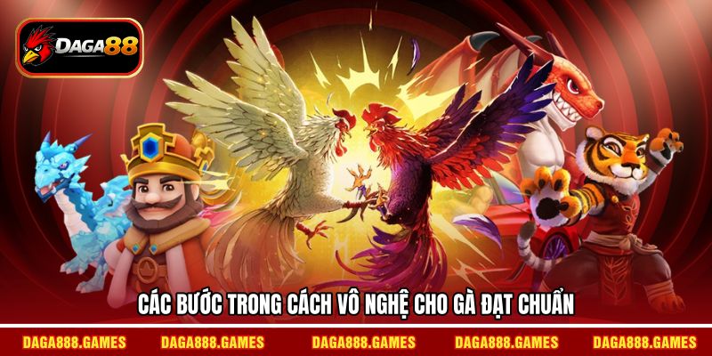 Các bước trong cách vô nghệ cho gà đạt chuẩn