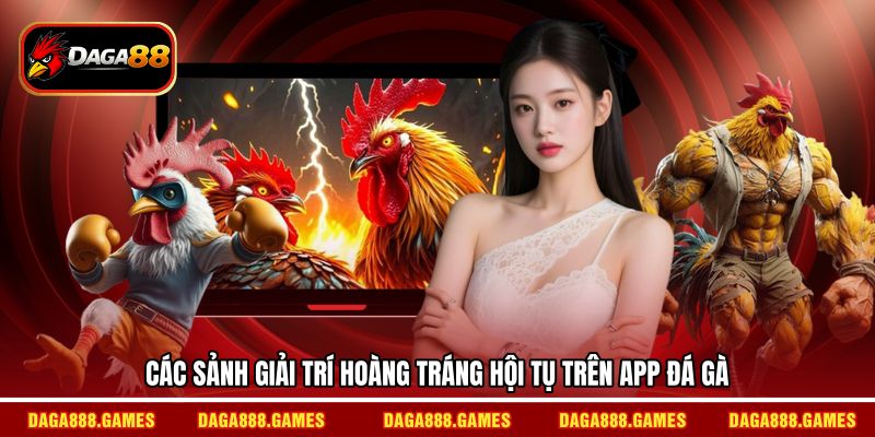 Các sảnh giải trí hoàng tráng hội tụ trên app đá gà