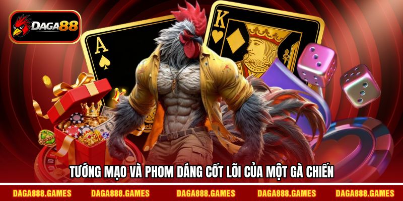 Tướng mạo và phom dáng cốt lõi của một gà chiến